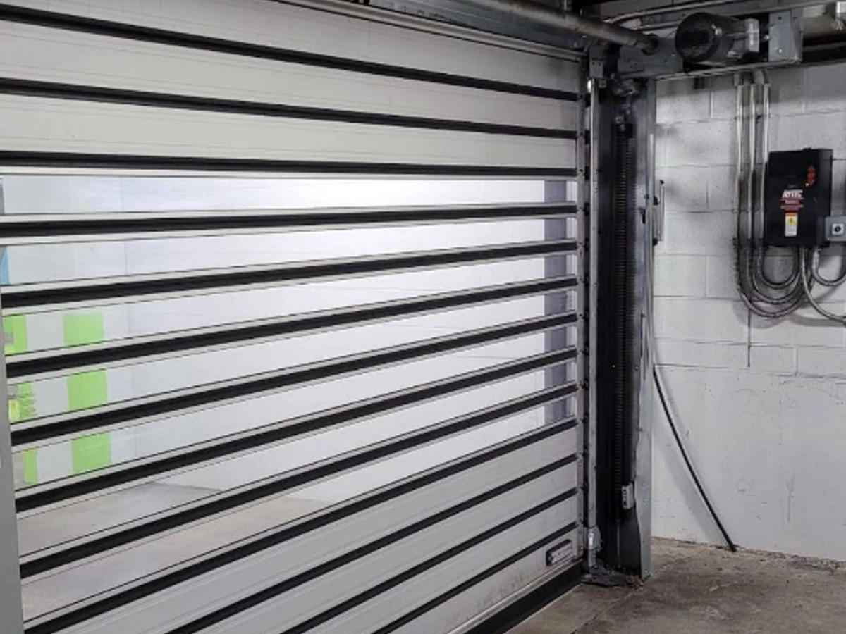 Technician providing fast commercial garage door services in Franklin, TN.