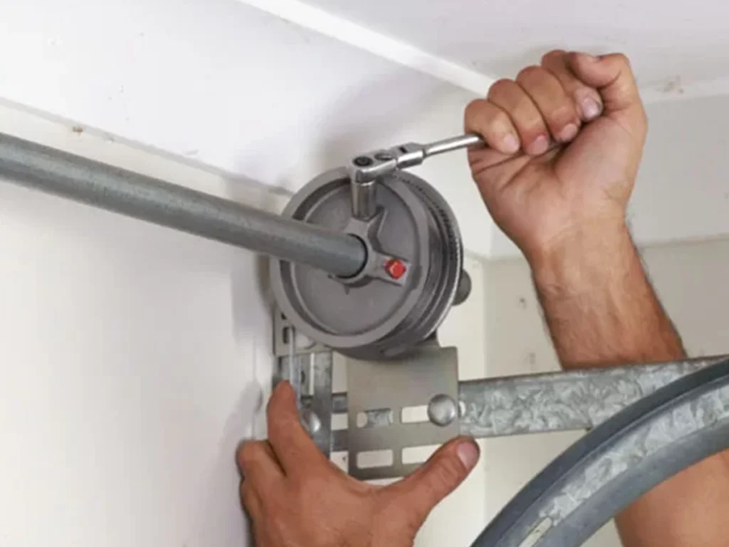 Technician providing emergency garage door services in Franklin, TN