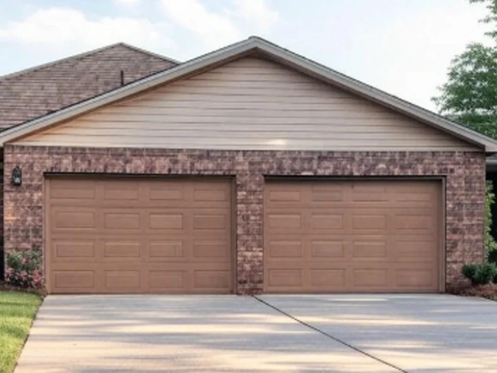 Custom garage door design enhancing a beautiful home in Franklin, TN by Everlast Garage Doors