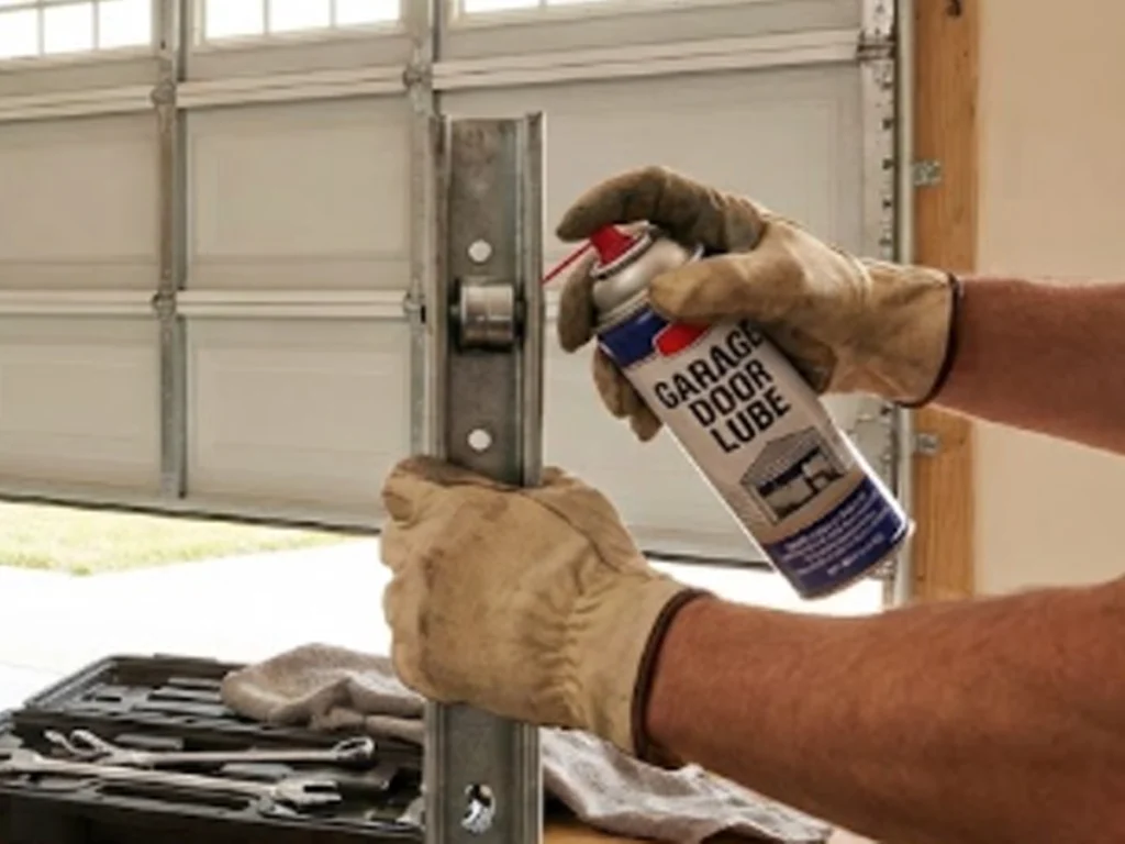 garage door parts Franklin TN technician checking rollers and springs