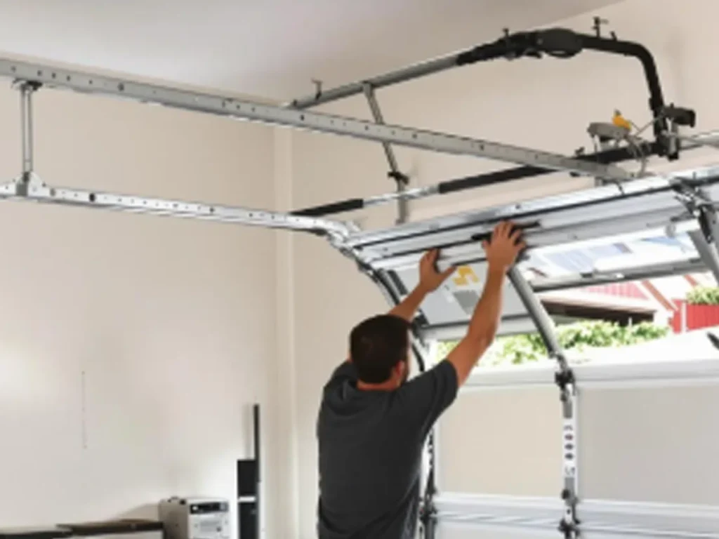 garage door replacements in Franklin with a modern insulated door