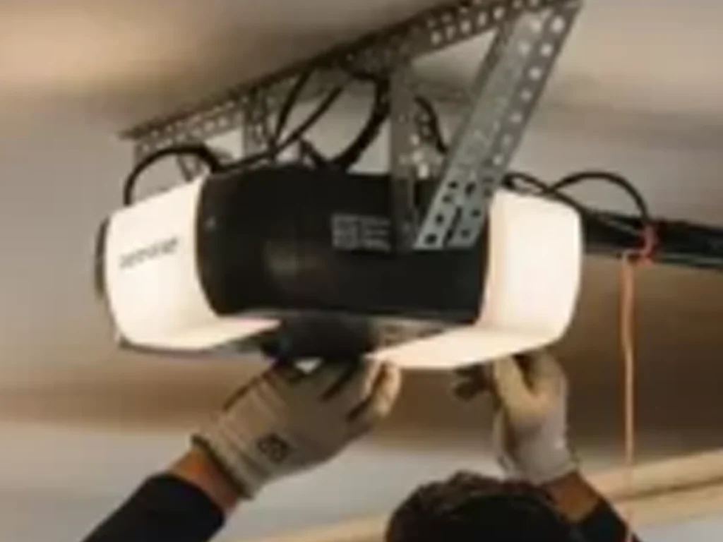 secure garage door opener Franklin TN installed on a residential garage door