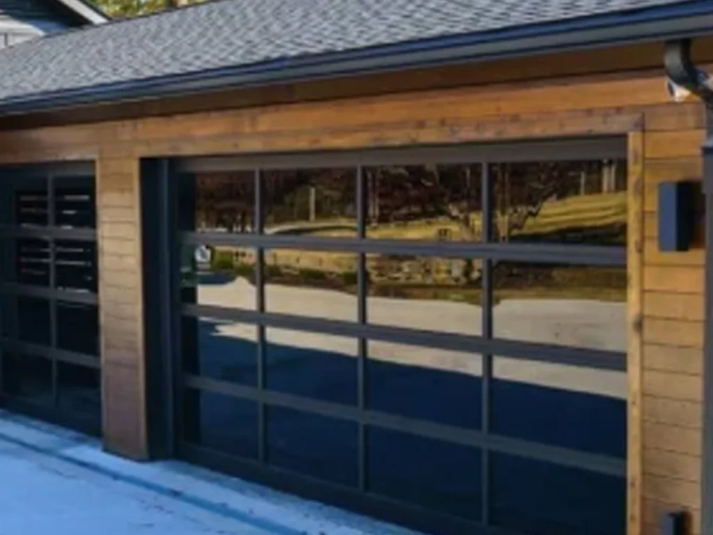 Elegant Garage Customization Options in Franklin by Everlast Garage Doors with a modern custom garage door