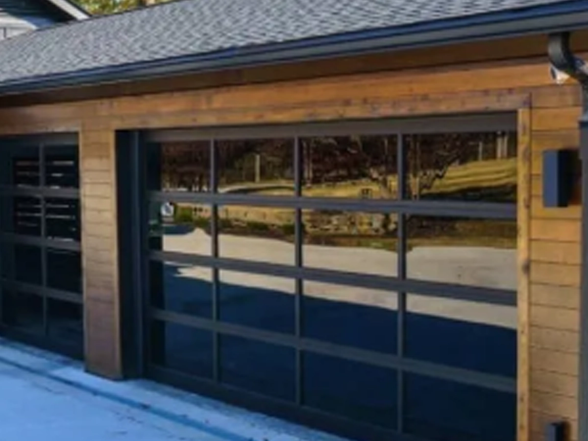 Elegant Garage Customization Options in Franklin by Everlast Garage Doors with a modern custom garage door