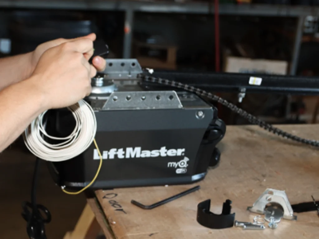 Garage Door Key Parts Franklin service showing springs rollers tracks and opener parts
