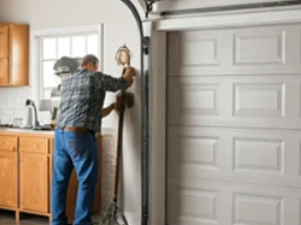 Garage Door Repairs Everlast Garage Doors Explains with a trained technician checking springs, tracks, rollers, and opener safety