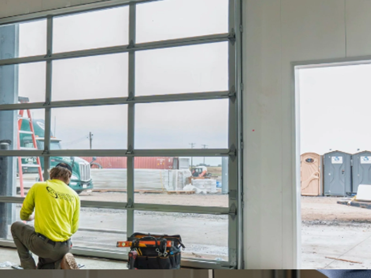 Commercial garage door installation cost review with maintenance planning for a Franklin business