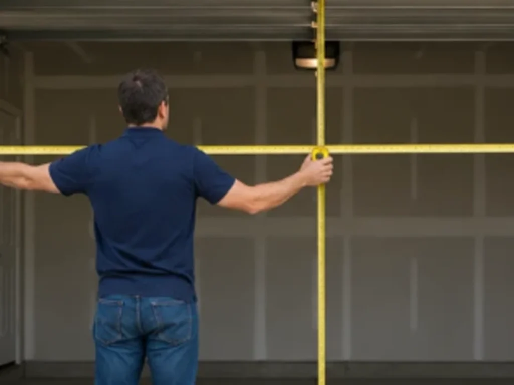 Garage door installation in Franklin showing accurate measurements, track alignment, opener setup, and final safety testing