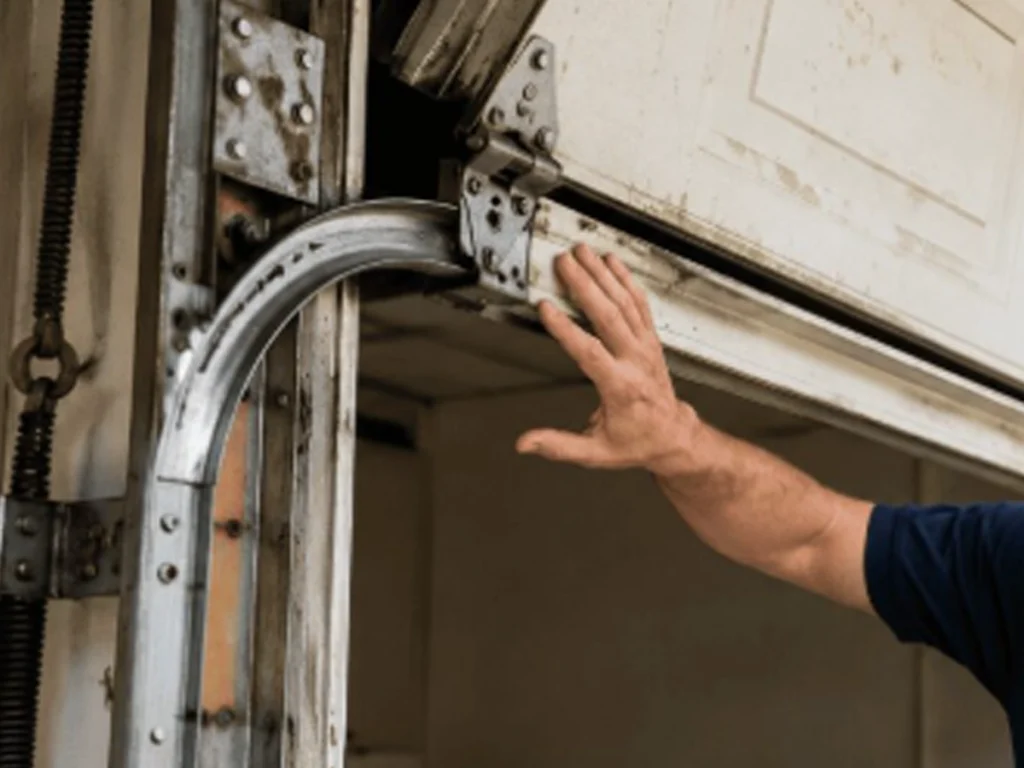 Garage door parts need professional attention during a safety inspection in Franklin TN