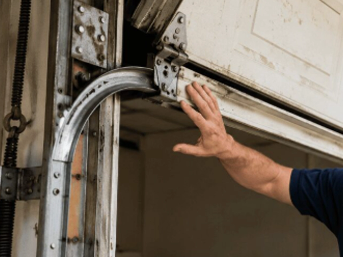 Garage door parts need professional attention during a safety inspection in Franklin TN